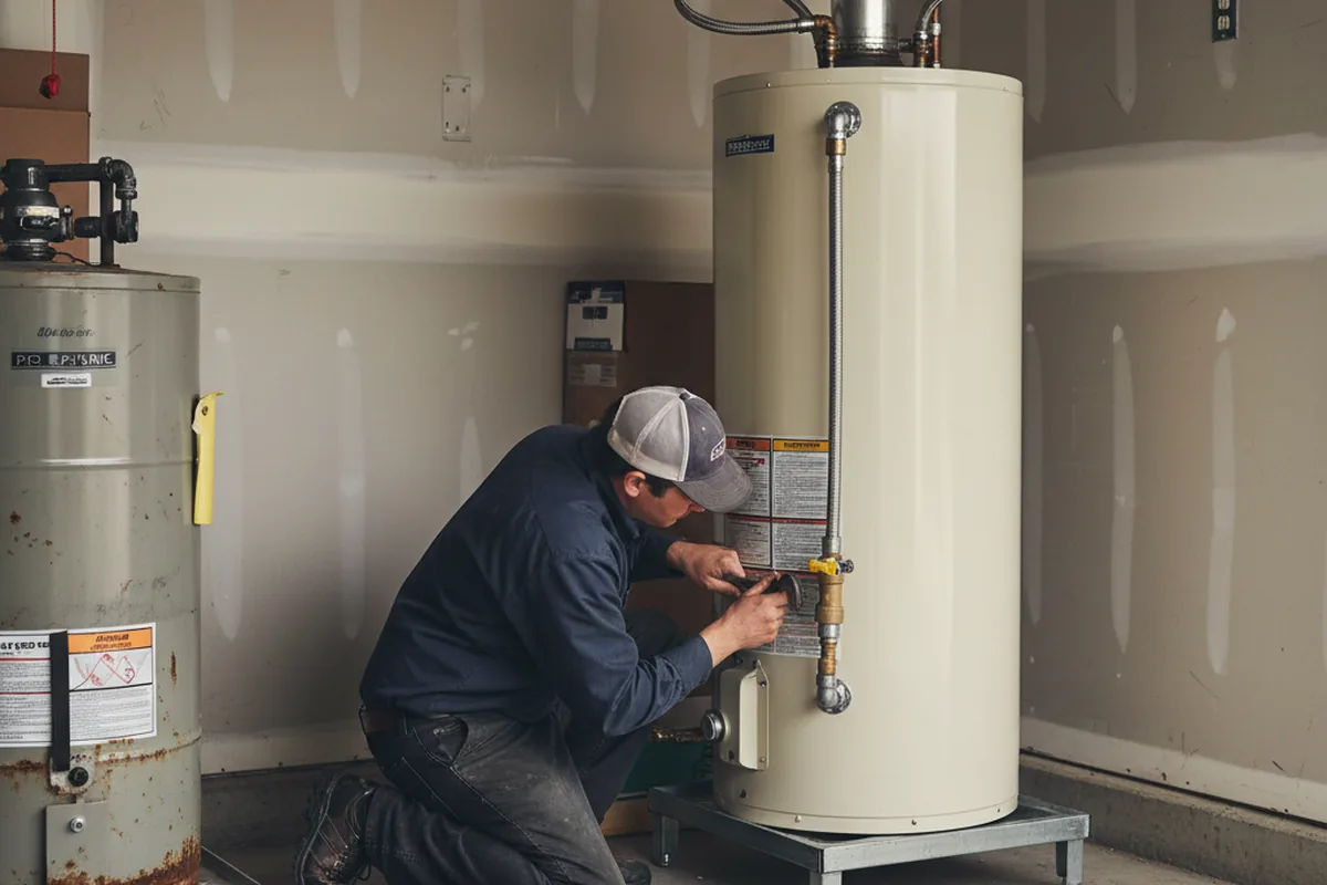 Water heater and shutoff valve replacement in Redlands